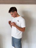Keets Basic white cotton T-shirt