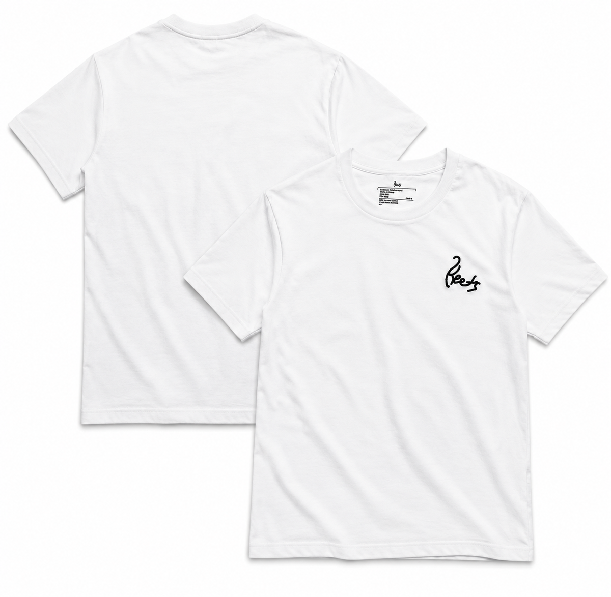 Keets Basic white cotton T-shirt